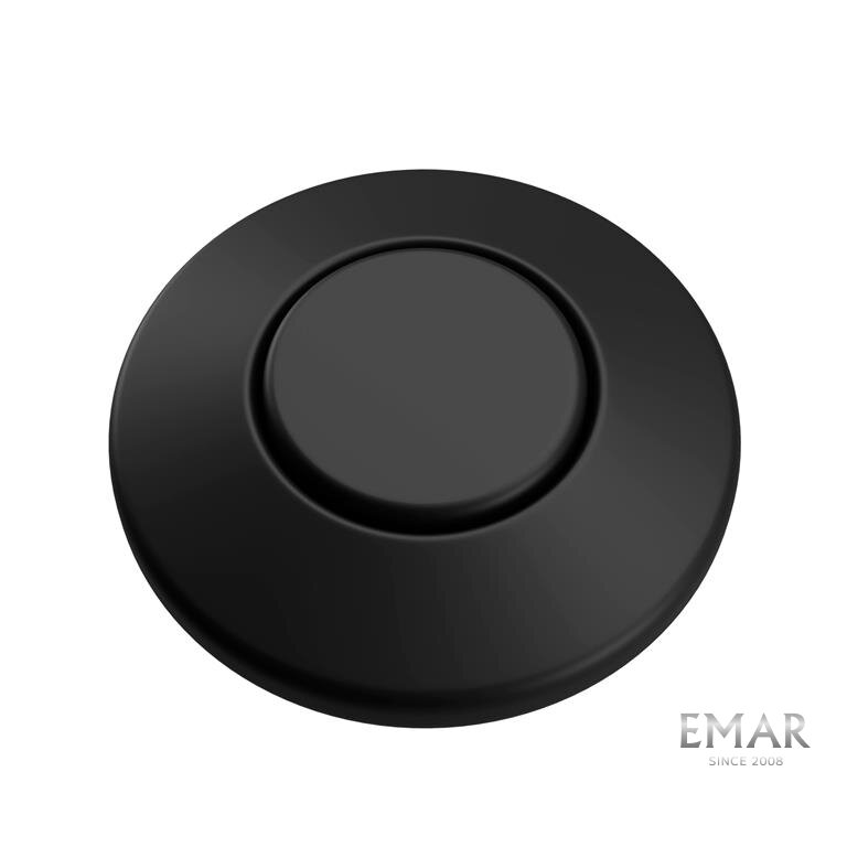 Изображение товара Пневмокнопка Emar для измельчителя пищевых отходов черная монтираж PVD мойки
