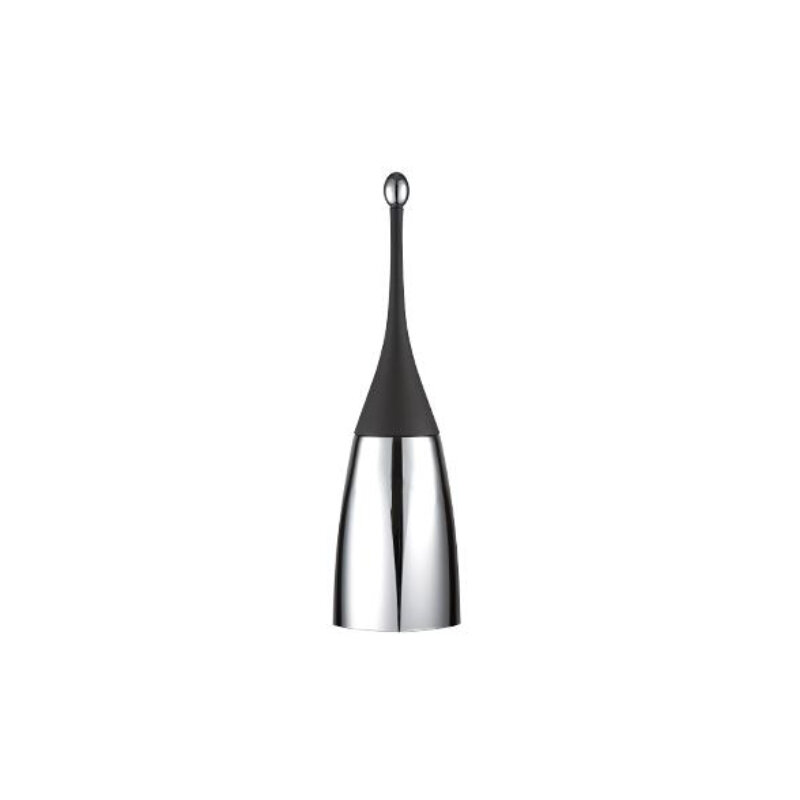 Изображение товара Ершик туалетный Nofer Black 09108.N хром черный напольный 48.5 см