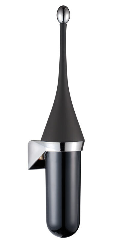 Изображение товара Ершик туалетный Nofer Black 09109.N из ABS пластика стильный и долговечный