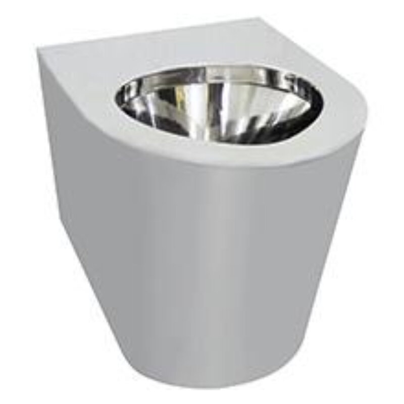 Изображение товара Унитаз Nofer 13012.M.S Приставной антивандальный из нержавеющей стали матовой