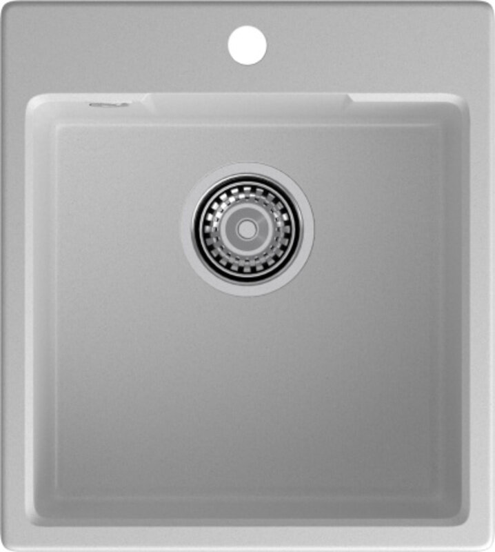 Изображение товара Кухонная мойка GranFest Urban, 44 х 49 см, кварц, цвет серый, GF-URBAN 644 серый