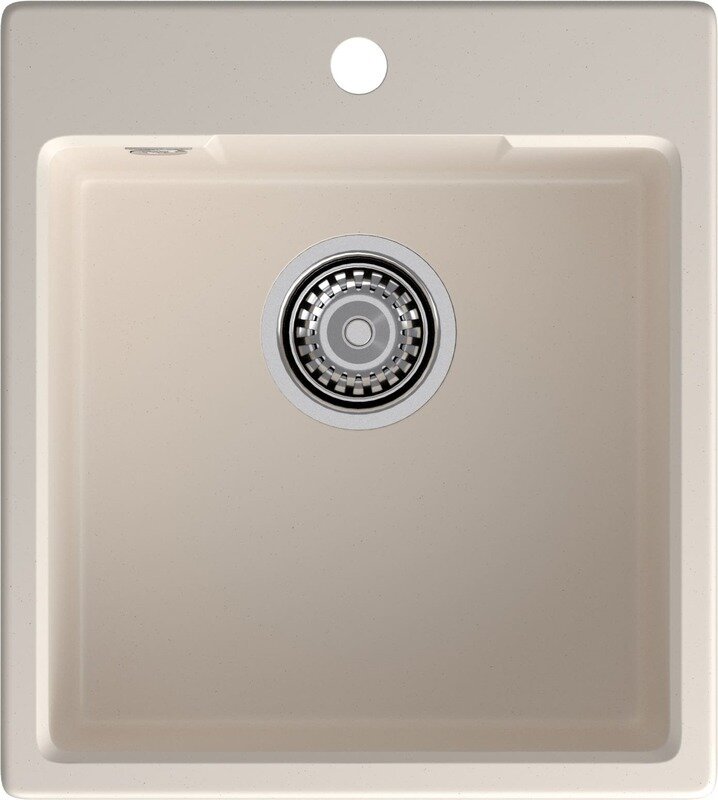 Изображение товара Кухонная мойка GranFest Urban 44x49 см кварц белая матовая