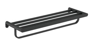 Изображение товара Полка для полотенец Nofer Verona 16843.N, 60 см, цвет черный матовый