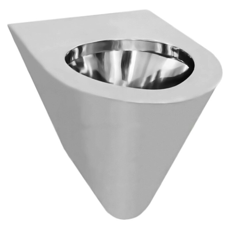 Изображение товара Унитаз приставной антивандальный из нержавеющей стали Nofer 13018.B