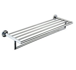 Изображение товара Полка для полотенец Nofer Niza 16853.B, 65 см, цвет нержавеющая сталь глянцевая
