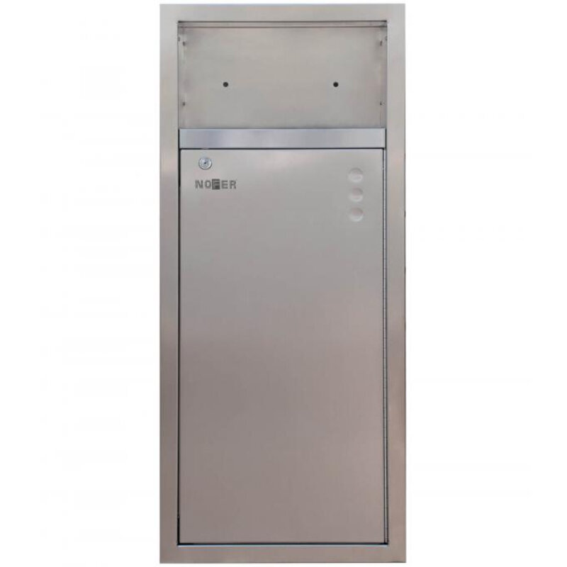 Изображение товара Контейнер для мусора Nofer 21 л, цвет нержавеющая сталь матовая, 14103.S