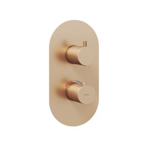 Изображение товара Смеситель Ravak Espirit термостатический для душа розовое золото