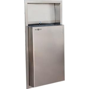 Изображение товара Контейнер для мусора Nofer 23 л, цвет нержавеющая сталь матовая, 14102.S