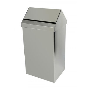 Изображение товара Контейнер для мусора Nofer 40 л из нержавеющей стали с крышкой