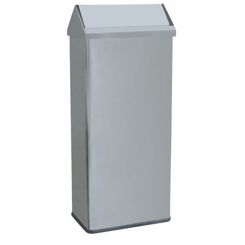 Изображение товара Контейнер для мусора Nofer 80 л из нержавеющей стали глянец с крышкой