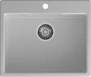 Изображение товара Кухонная мойка GranFest Urban, 58 х 49 см, кварц, цвет серый, GF-URBAN 658 серый