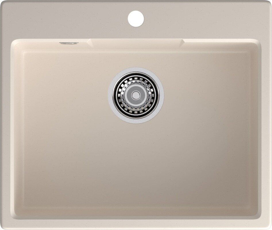 Изображение товара Кухонная мойка GranFest Urban из искусственного кварца белая 58х49 см Изображение товара Кухонная мойка GranFest Urban из искусственного кварца белая 58х49 см