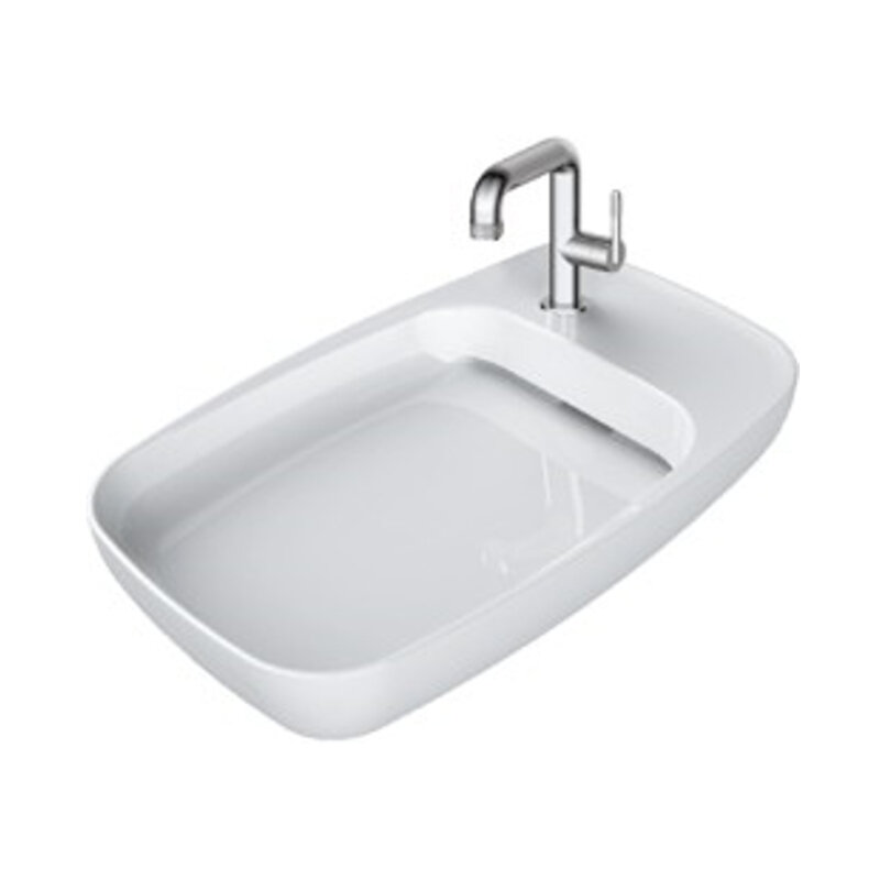 Изображение товара Раковина Allen Brau Liberty 2 70 см керамическая белая с угловой установкой
