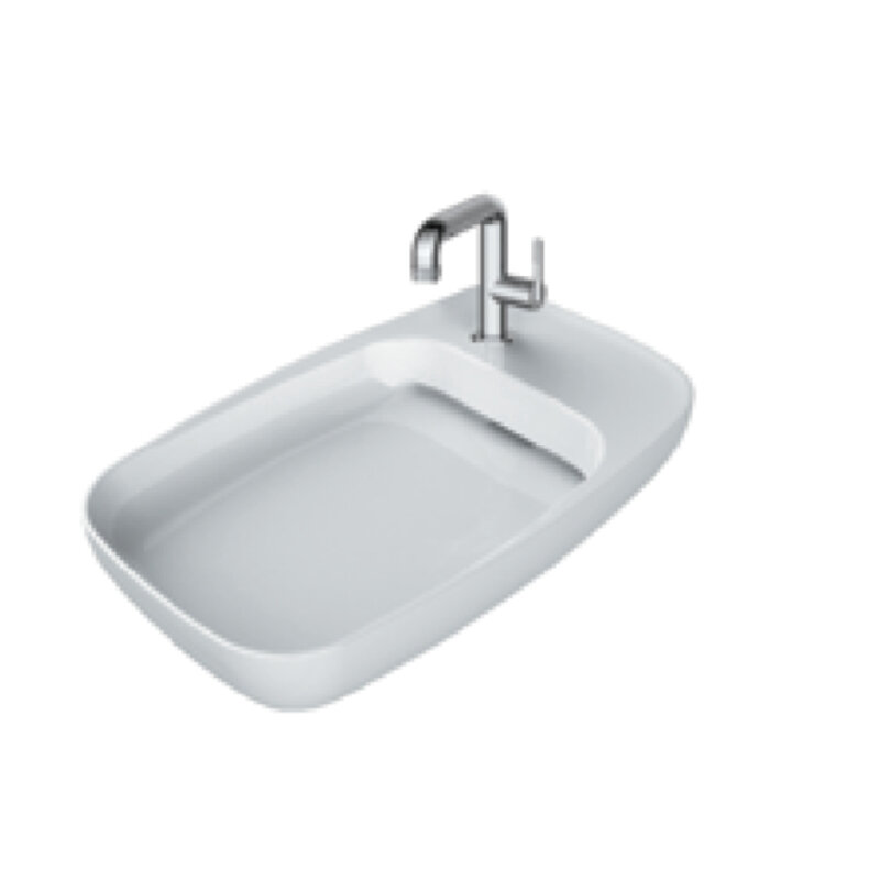 Изображение товара Раковина для ванной комнаты Allen Brau Liberty 2 70 см керамика белый матовый
