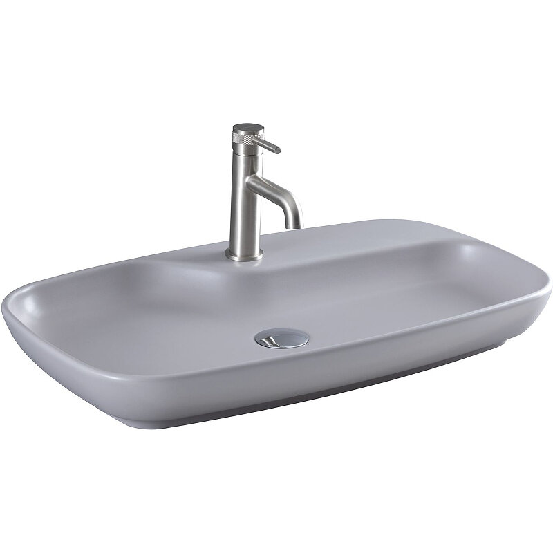 Изображение товара Раковина Allen Brau Liberty 2 70 см керамическая антрацитовая прямоугольная
