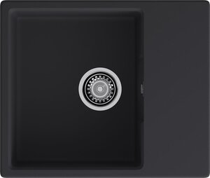 Изображение товара Кухонная мойка GranFest Urban, 58 х 49 см, кварц, цвет черный, GF-URBAN 658L черный