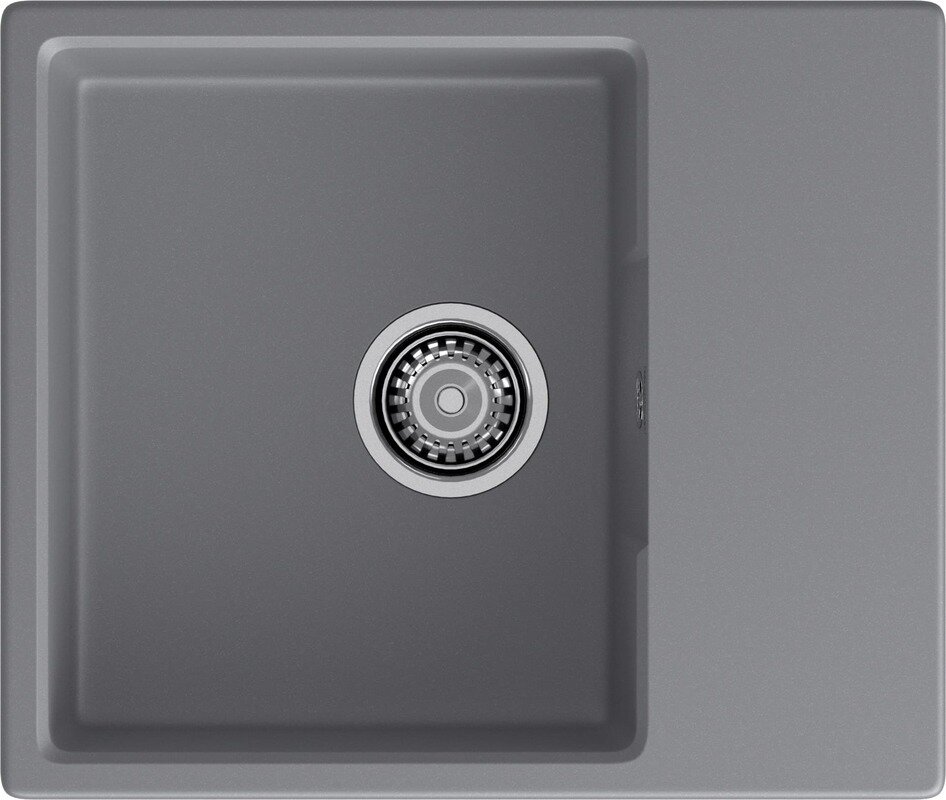 Изображение товара Кухонная мойка GranFest Urban GF-URBAN 658L из искусственного кварца, темно-серая