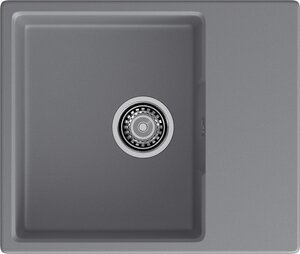 Изображение товара Кухонная мойка GranFest Urban GF-URBAN 658L из искусственного кварца, темно-серая