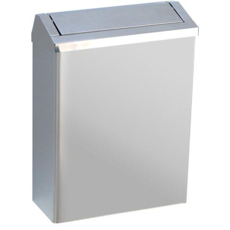 Изображение товара Контейнер для мусора Nofer 23 л настенный нержавеющая сталь матовая