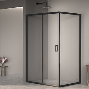 Изображение товара Душевой уголок RGW PA-245-B, 80 х 120 см, стекло прозрачное, профиль черный, 410824582-14