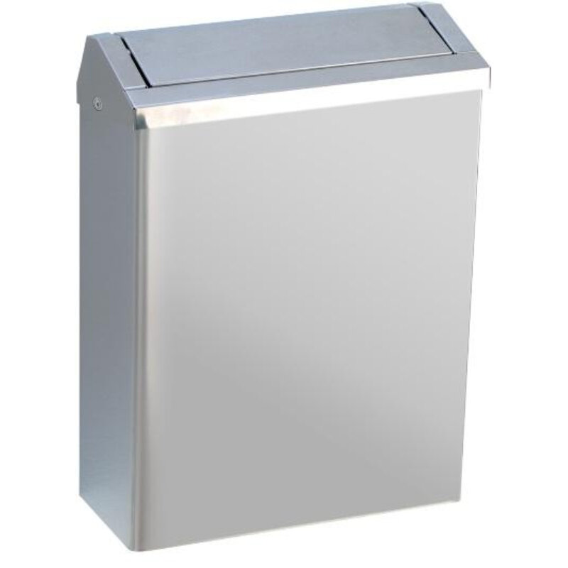 Изображение товара Контейнер для мусора Nofer 23 л нержавеющая сталь глянцевый настенный