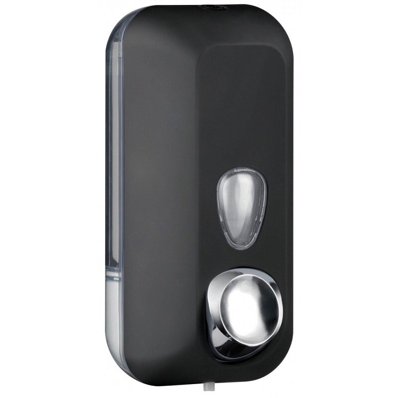 Изображение товара Диспенсер для мыла Nofer Black 03011.N, 500 мл, ABS пластик, цвет черный матовый