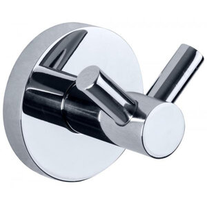 Изображение товара Крючок для ванной Nofer Niza двойной глянцевый из нержавеющей стали 16852.B