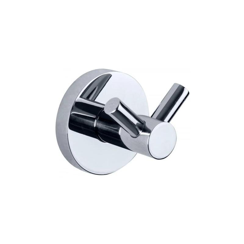 Изображение товара Крючок для ванной Nofer Niza 16852.B, двойной, цвет нержавеющая сталь глянец