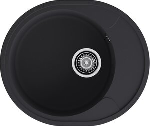 Изображение товара Кухонная мойка GranFest Urban, 57 х 48 см, кварц, цвет черный, GF-URBAN 857L черный