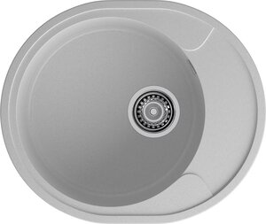 Изображение товара Кухонная мойка GranFest Urban, 57 х 48 см, кварц, цвет серый, GF-URBAN 857L серый