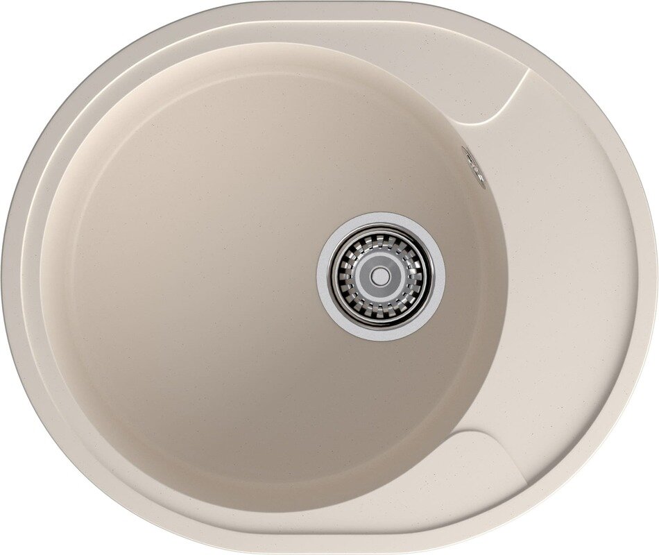 Изображение товара Кухонная мойка GranFest Urban 57 х 48 см из искусственного кварца белого цвета Изображение товара Кухонная мойка GranFest Urban 57 х 48 см из искусственного кварца белого цвета