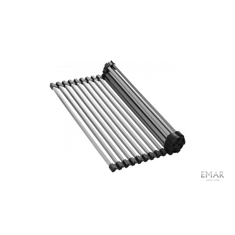 Изображение товара Ролл-мат Emar Roll-4433.QS для кухонной мойки — хром/черный, 44×33 см