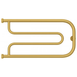 Изображение товара Полотенцесушитель водяной Сунержа Гусли+, ширина 65 см, высота 32 см, боковое подключение 32 см, цвет матовое золото, 032-4009-3265