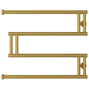 Изображение товара Полотенцесушитель водяной Сунержа High-Tech M+, высота 50 см, ширина 65 см, боковое подключение 50 см, цвет матовое золото, 032-4050-5065