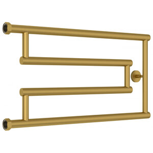 Изображение товара Полотенцесушитель водяной Сунержа High-Tech G+, высота 32 см, ширина 65 см, боковое подключение 32 см, цвет матовое золото, 032-4051-3265