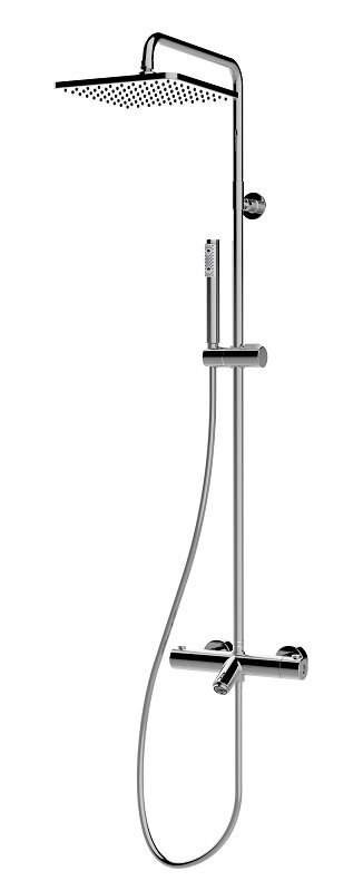 Изображение товара Душевая система Bossini Cosmo L10403.1.030, термостатическая, цвет хром Изображение товара Душевая система Bossini Cosmo L10403.1.030, термостатическая, цвет хром