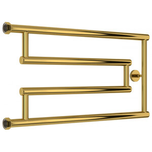 Изображение товара Полотенцесушитель водяной Сунержа High-Tech G+, высота 32 см, ширина 65 см, боковое подключение 32 см, цвет золото, 03-4051-3265