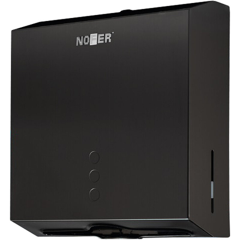 Изображение товара Диспенсер для бумажных полотенец Nofer, цвет черный, 04006.N
