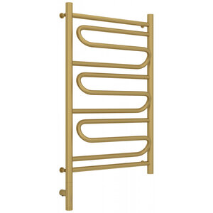 Изображение товара Полотенцесушитель электрический Сунержа Элегия 3.0, высота 80 см, ширина 50 см, диммер слева/справа, цвет матовое золото, 032-5818-8050/032-5819-8050