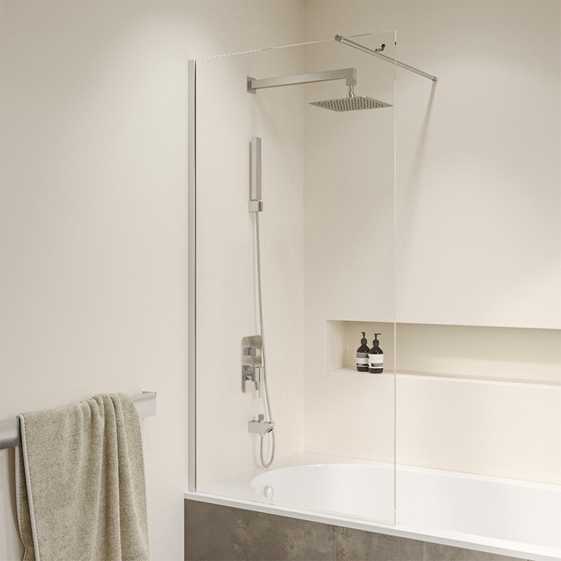 Изображение товара Шторка на ванну RGW Screens SC-051 70 см стекло прозрачное, хром профиль