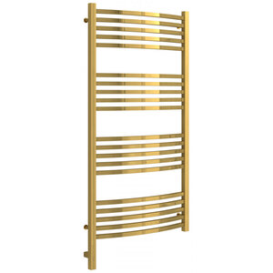 Изображение товара Полотенцесушитель электрический Сунержа Аркус 3.0, высота 120 см, ширина 60 см, диммер слева/справа, цвет золото, 03-5704-1260/03-5705-1260