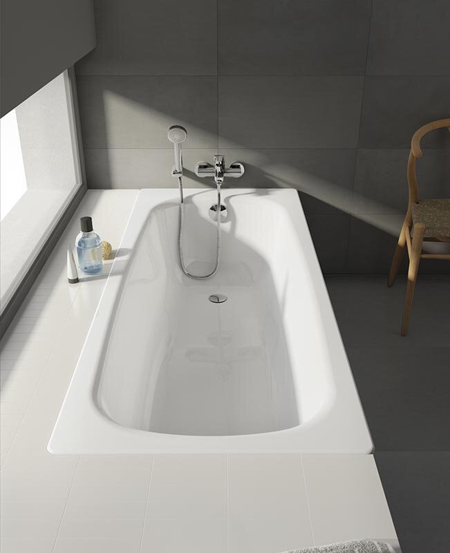 Изображение товара Стальная ванна Roca Contessa 140x70 см, белая, 23616000O