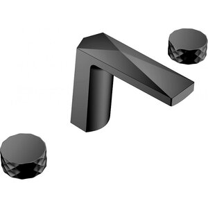 Изображение товара Смеситель для раковины Boheme Venturo 150-B-DIAMOND черный с изливом 19.7 см