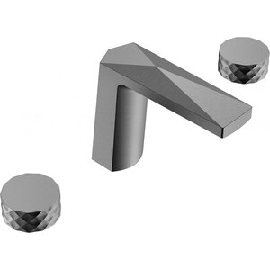 Изображение товара Смеситель для раковины Boheme Venturo 150-GM-DIAMOND, ручка DIAMOND, вороненая сталь, gunmetal