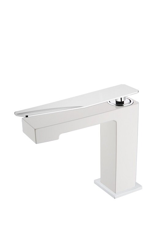 Изображение товара Современный смеситель для раковины Boheme Q белый хром 141-WCR.2, Италия