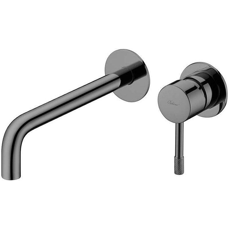 Изображение товара Смеситель Boheme Uno 465-SGM Gun Metal - однорычажный, встроенный, 20 см излив