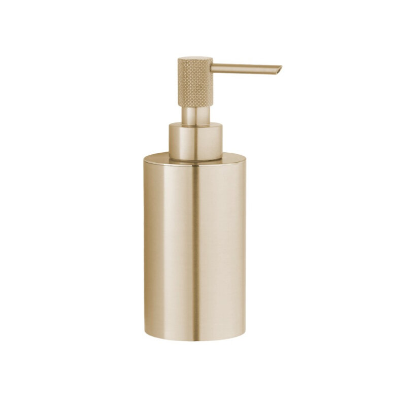 Изображение товара Дозатор жидкого мыла Boheme Uno золото матовое 10980-MG свободностоящий стильный