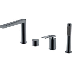 Изображение товара Смеситель Boheme Venturo на борт ванны Gun Metal 370-SGM Италия