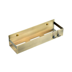 Изображение товара Полка настенная Boheme Q 35 см бронза с 2 крючками 10965-BR