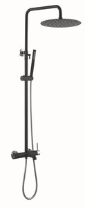 Изображение товара Душевая система Boheme Uno с верхним душем 30 см черный/хром
